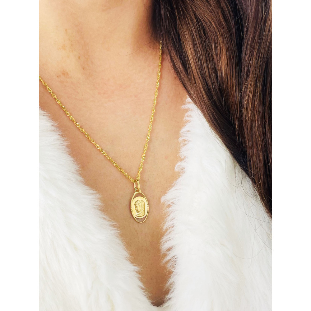 Anhänger Madonna Maria Goldanhänger Erstkommunion 333er 8KT