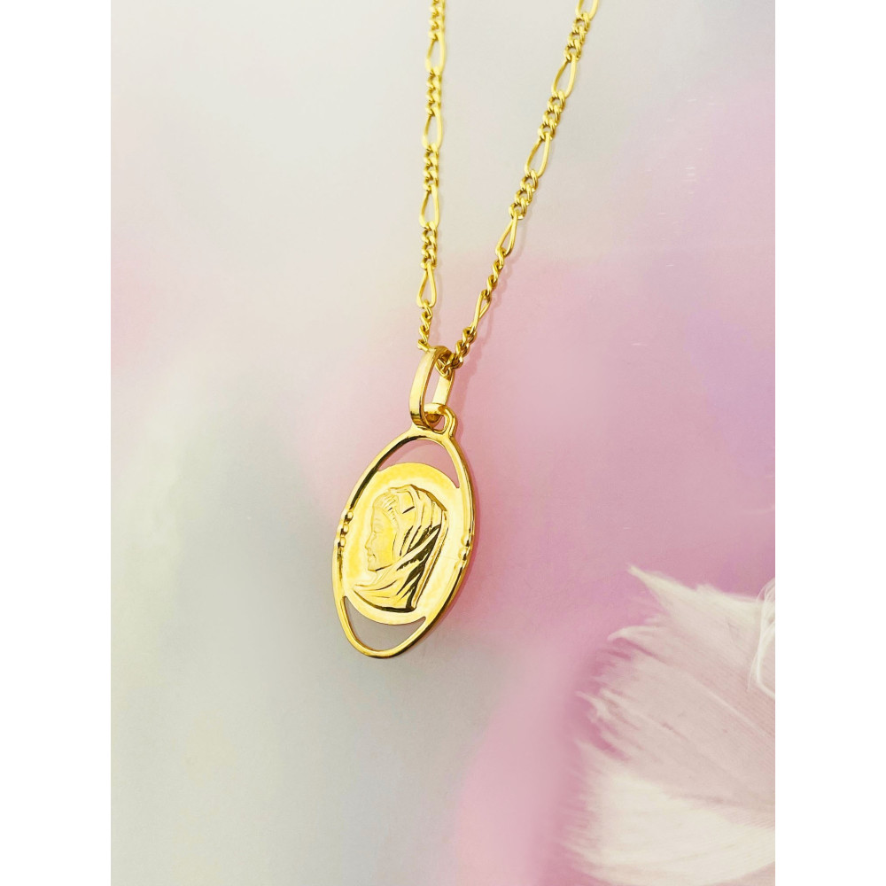 Anhänger Madonna Maria Goldanhänger Erstkommunion 333er 8KT