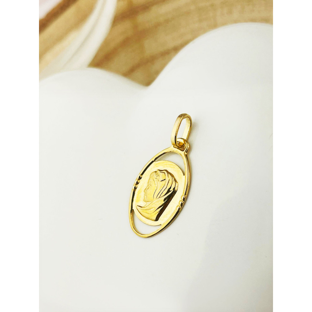 Anhänger Madonna Maria Goldanhänger Erstkommunion 333er 8KT