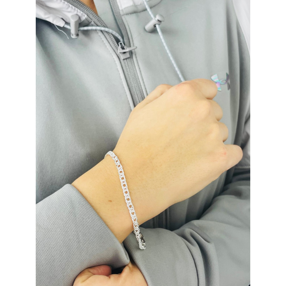 copy of Złota bransoletka celebrytka serce nieskończoność