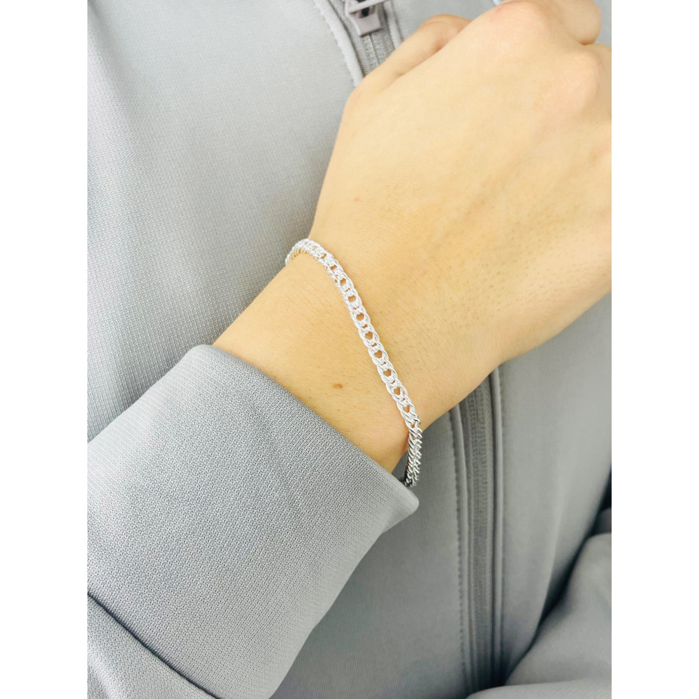 Armband 925 Silber Rombo