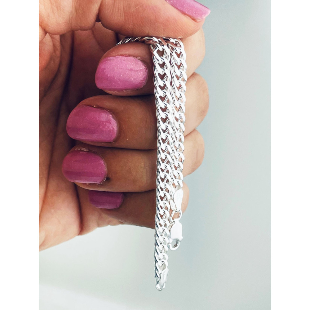 Armband 925 Silber Rombo