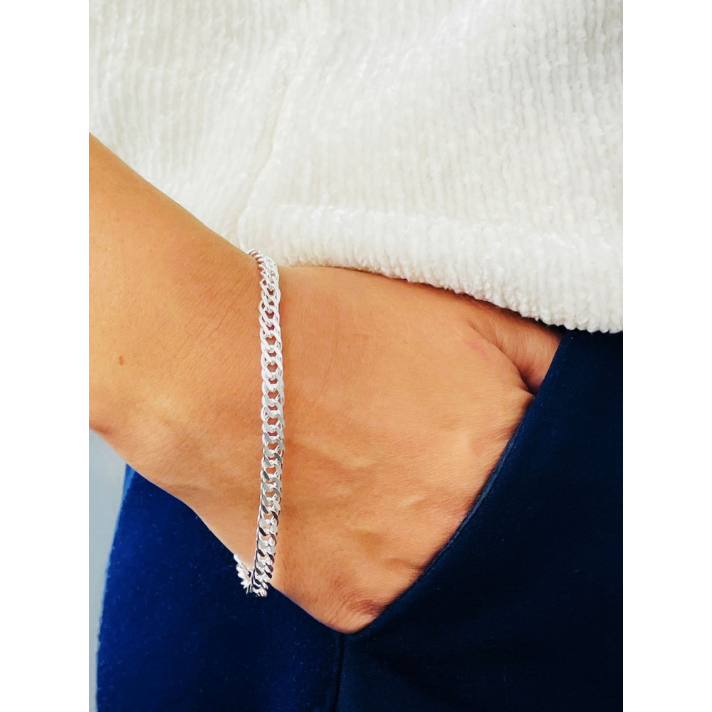 Armband 925 Silber Rombo
