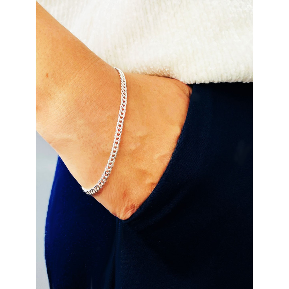 Armband 925 Silber Rombo