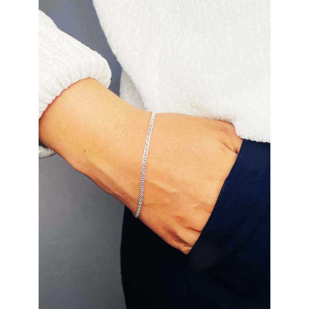 Armband 925 Silber Rombo