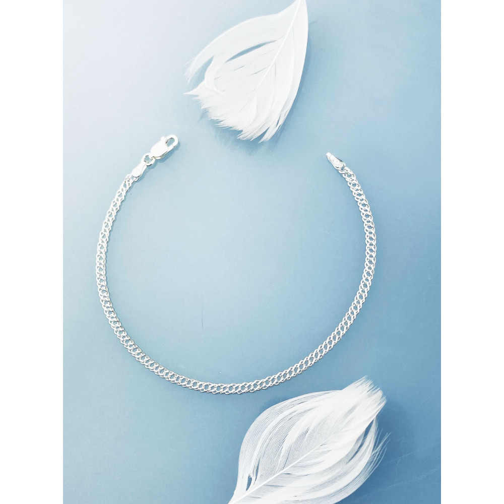 Armband 925 Silber Rombo