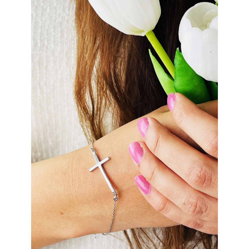 copy of Złota bransoletka celebrytka serce nieskończoność