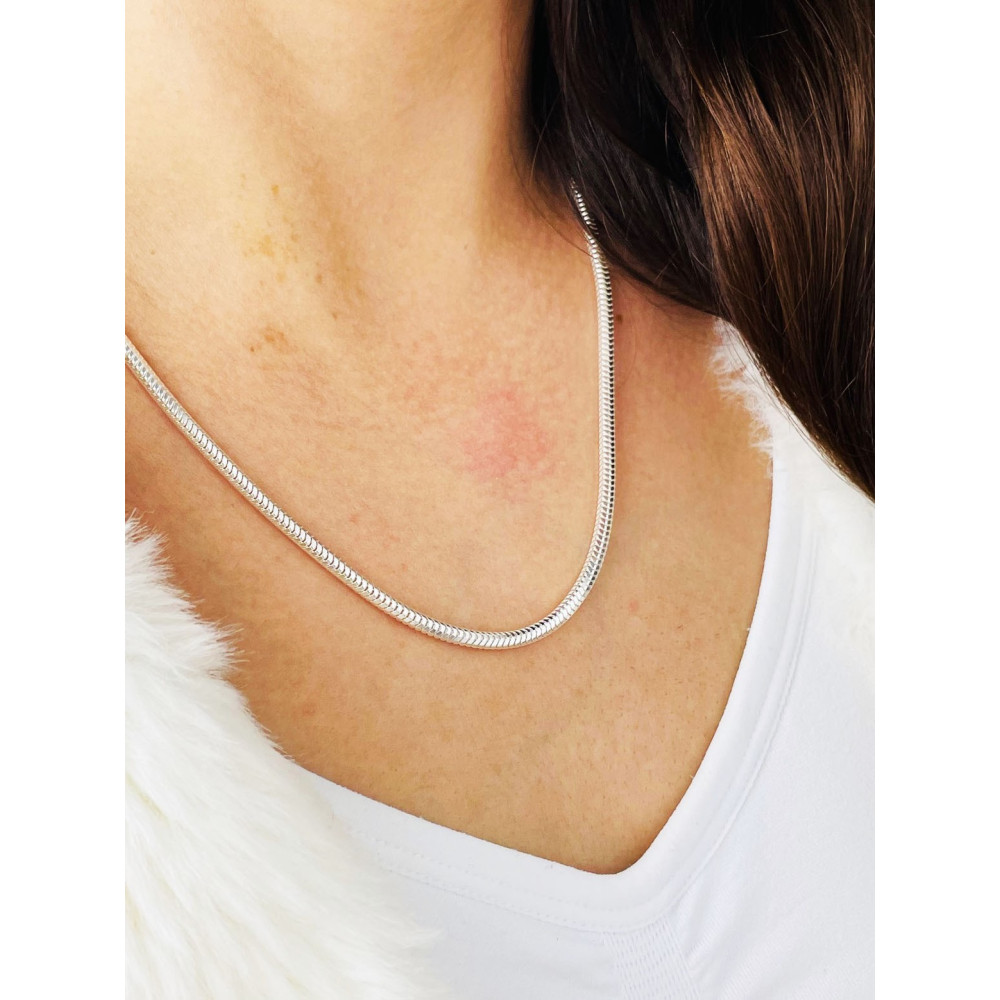 925 Silber Schlangenkette Halskette Collier