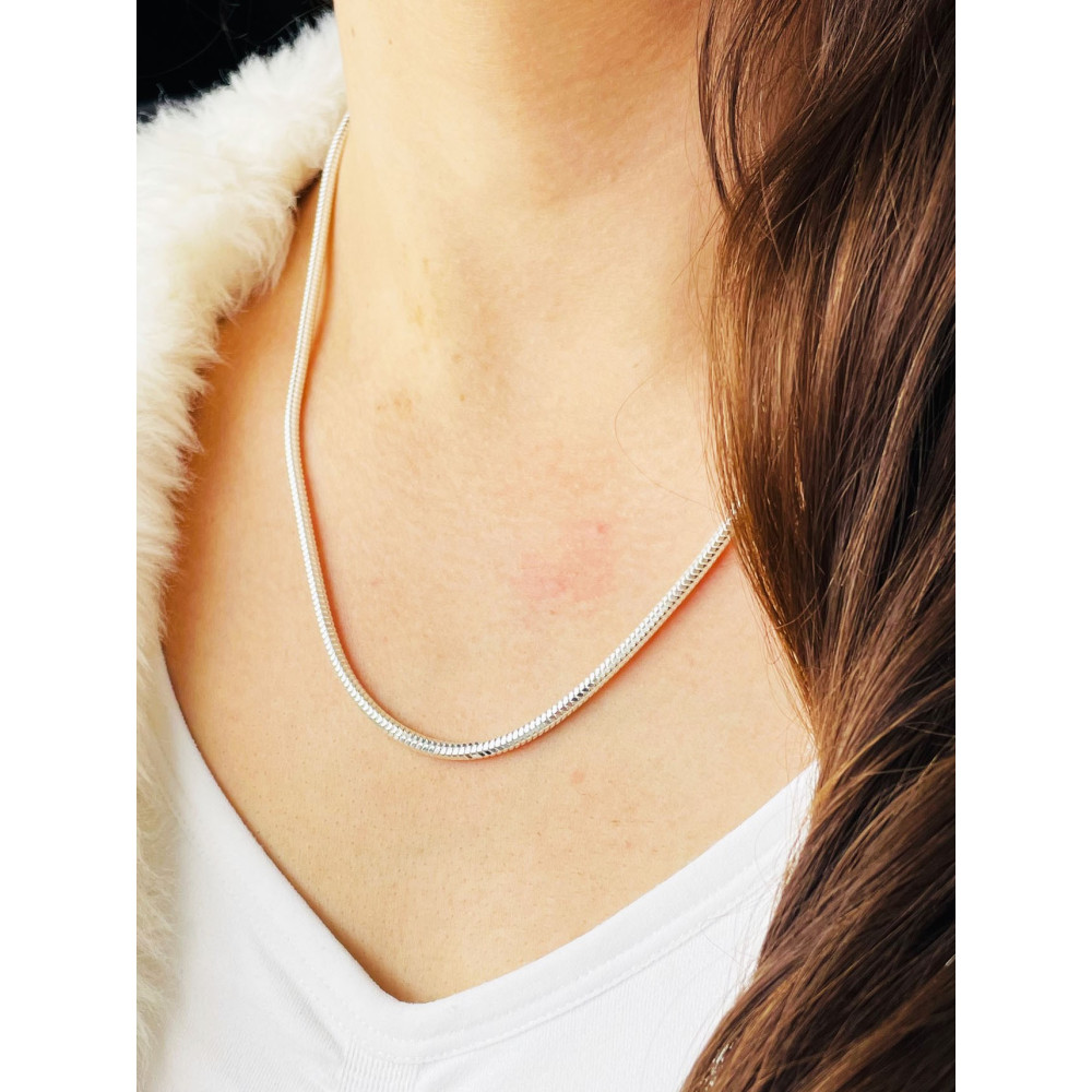 925 Silber Schlangenkette Halskette Collier