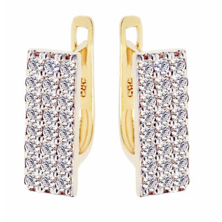 Gold Ohrringe Mit Zirkonia Ohrhänger Ohrstecker Ohrschmuck Paar Gelbgold