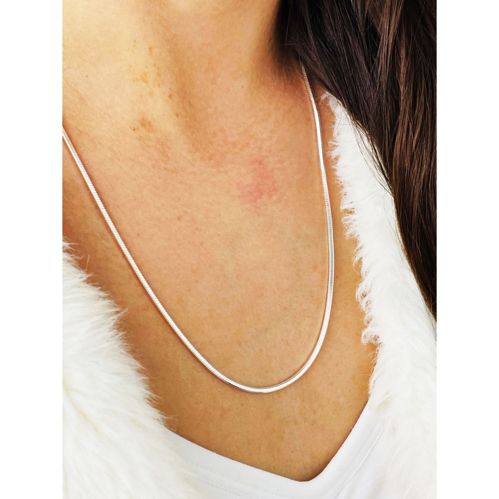 925 Silber Schlangenkette Halskette Collier