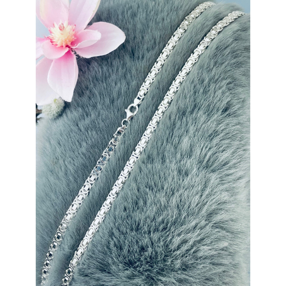 925 Silber königliches Halskette