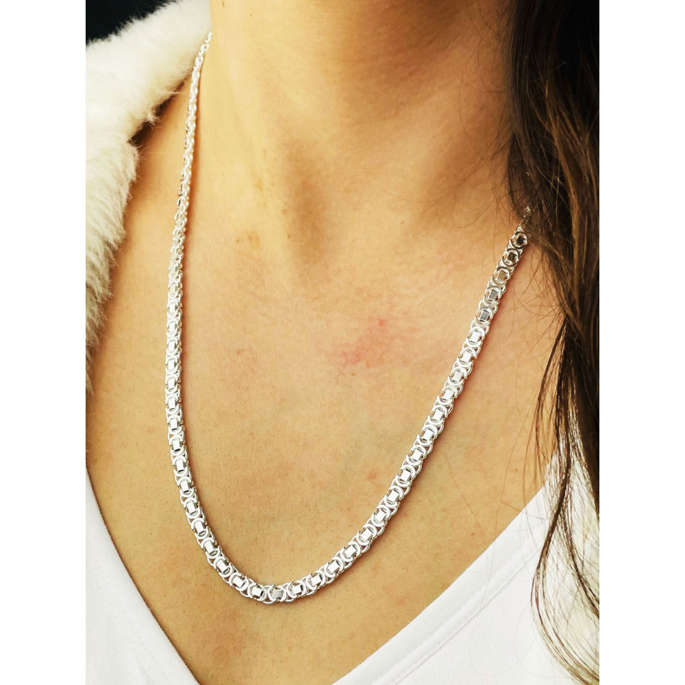 925 Silber königliches Halskette