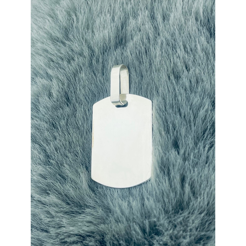 925 Silber Medaillon Anhänger Gravurplatte Gravur Platte