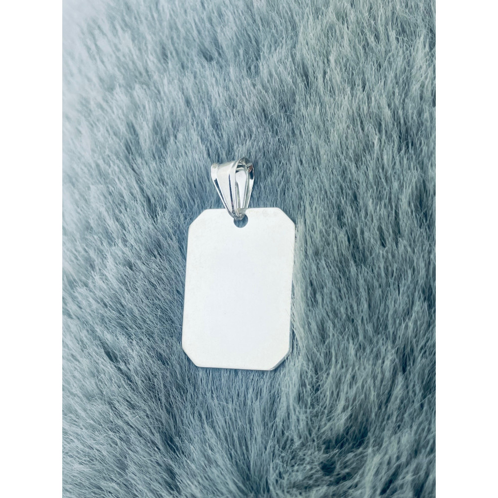 925 Silber Medaillon Anhänger Gravurplatte Gravur Platte