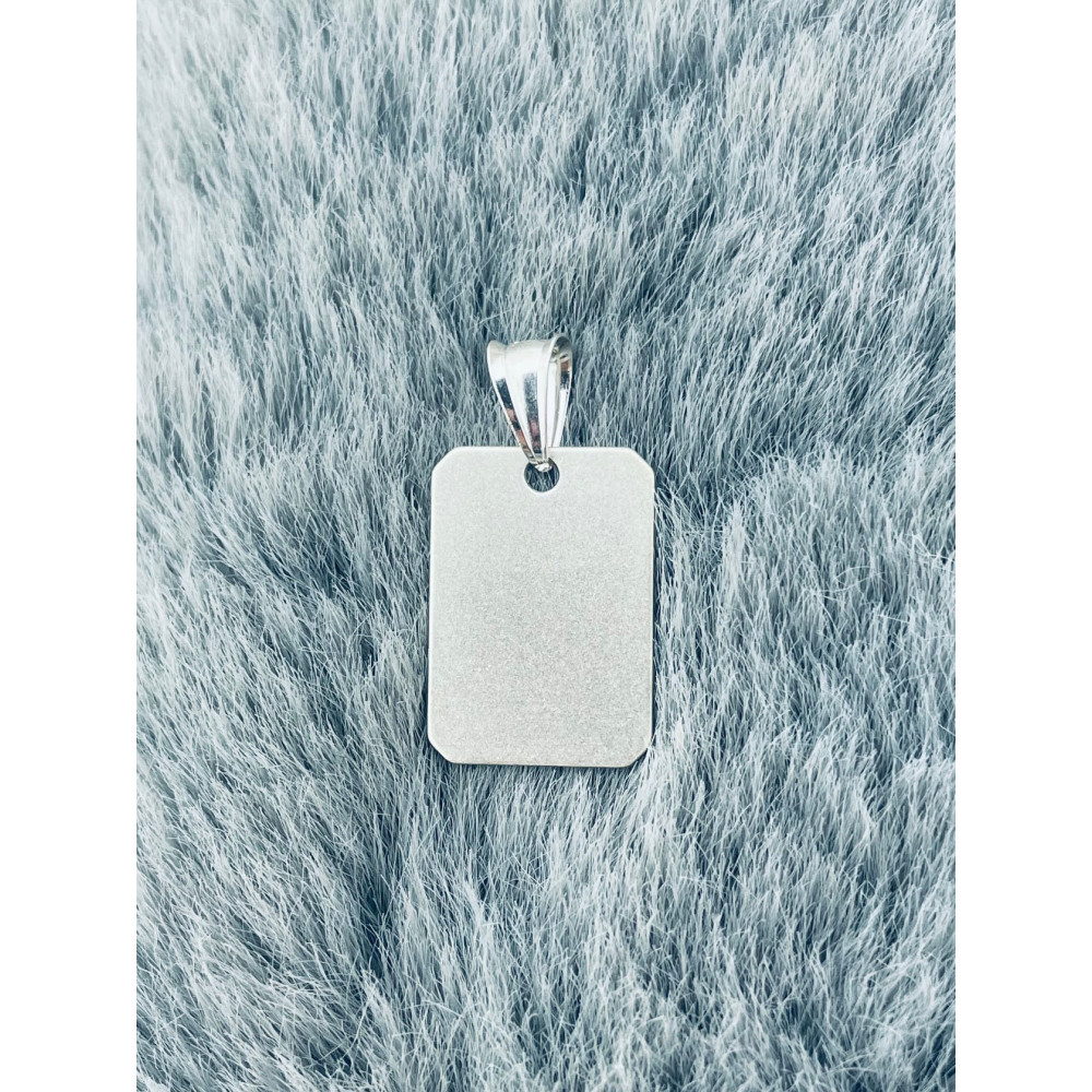 925 Silber Medaillon Anhänger Gravurplatte Gravur Platte