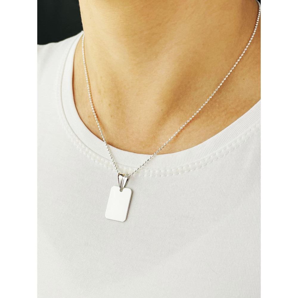 925 Silber Medaillon Anhänger Gravurplatte Gravur Platte