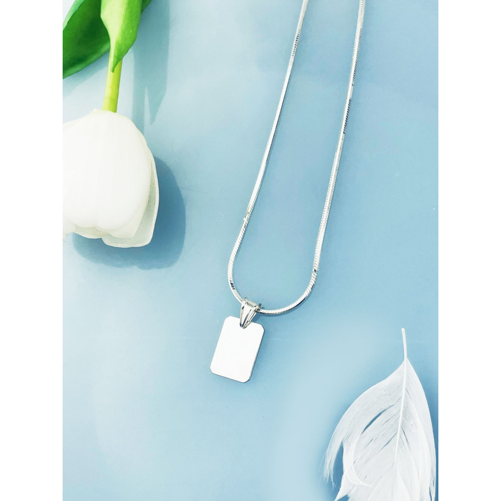 925 Silber Medaillon Anhänger Gravurplatte Gravur Platte