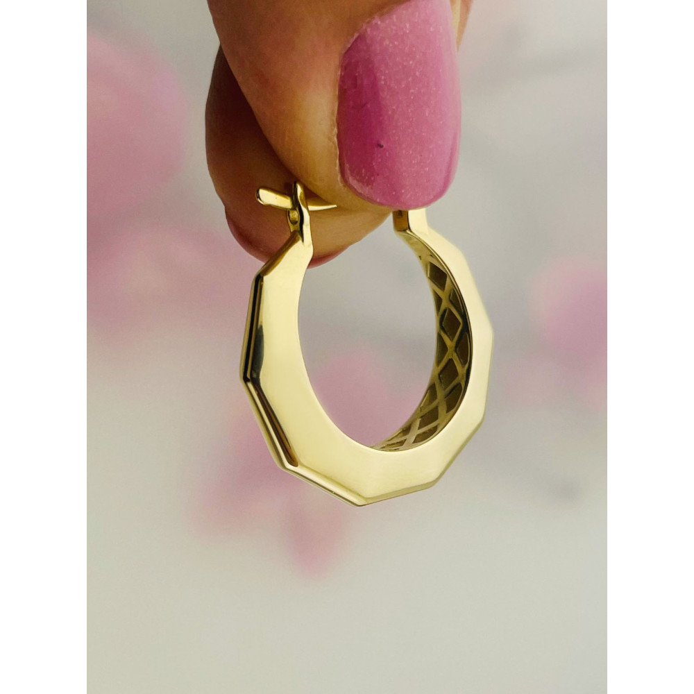 copy of Złote kolczyki kuleczki z cyrkoniami dwukolorowe