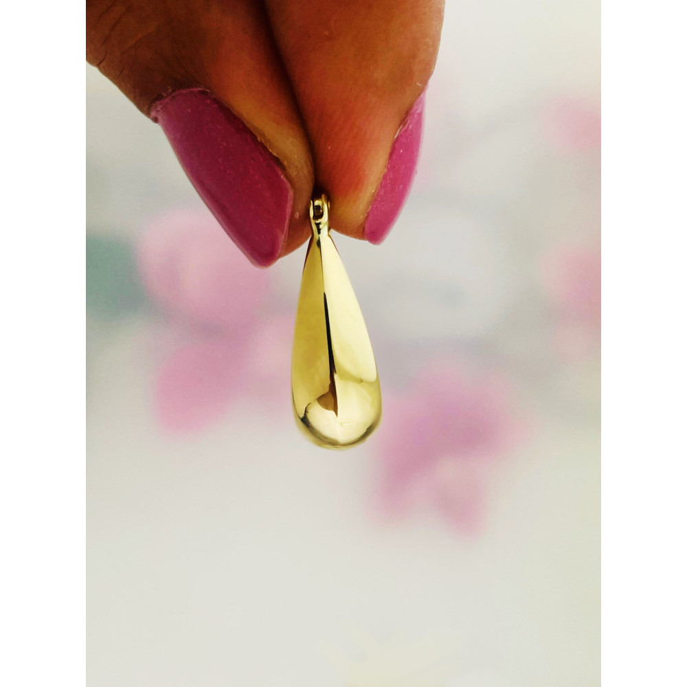 copy of Złote kolczyki kuleczki z cyrkoniami dwukolorowe