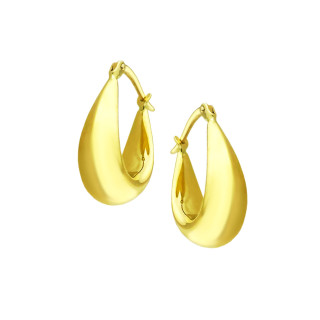 Kreis Creolen Ohrringe Ohrhänger Ohrstecker Ohrschmuck Paar Gelbgold 585er 14KT