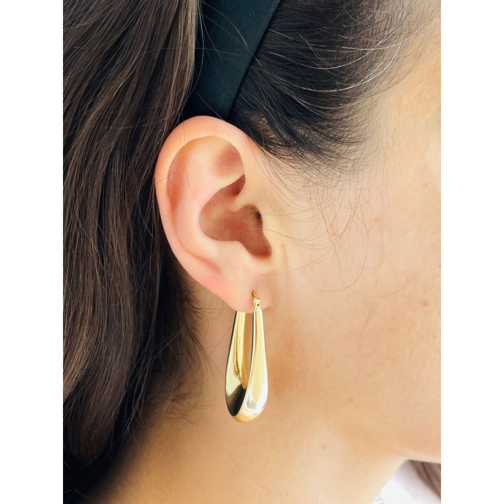 copy of Złote kolczyki kuleczki z cyrkoniami dwukolorowe