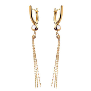 Gold Ohrringe Mit Zirkonia Ohrhänger Ohrstecker Ohrschmuck Gelbgold