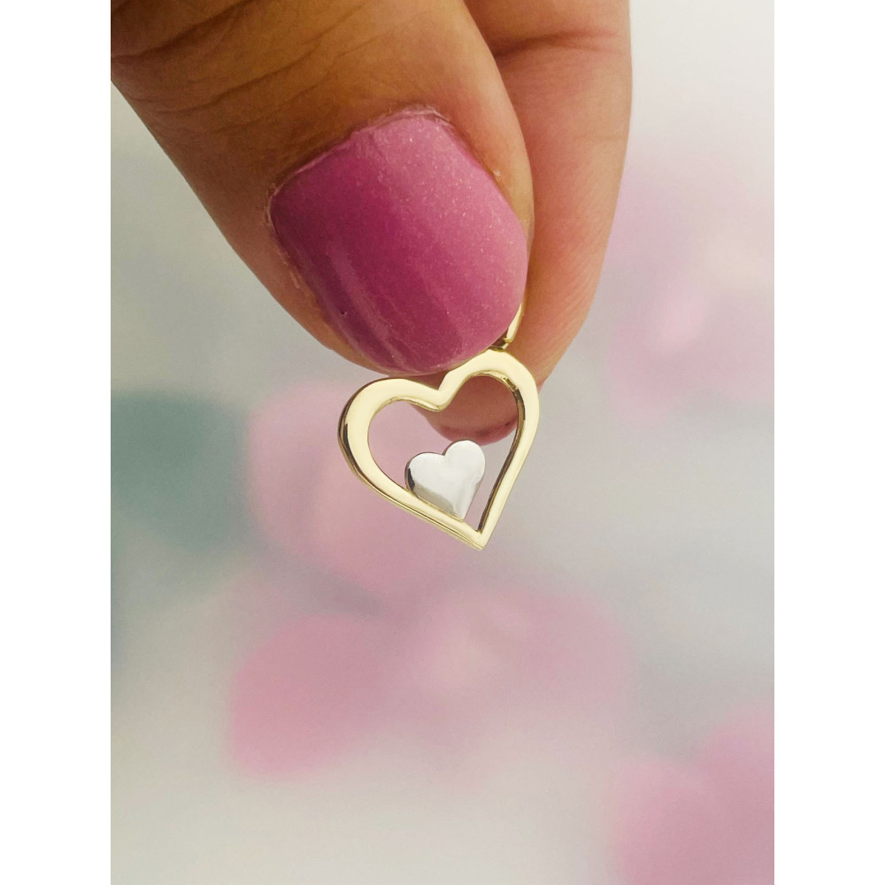 Anhänger Kettenanhänger Gelbgold Goldanhänger Herz Gold 585er 14KT