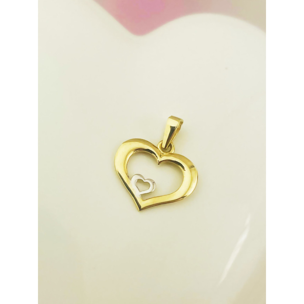 Anhänger Kettenanhänger Gelbgold Goldanhänger Herz Gold 585er 14KT