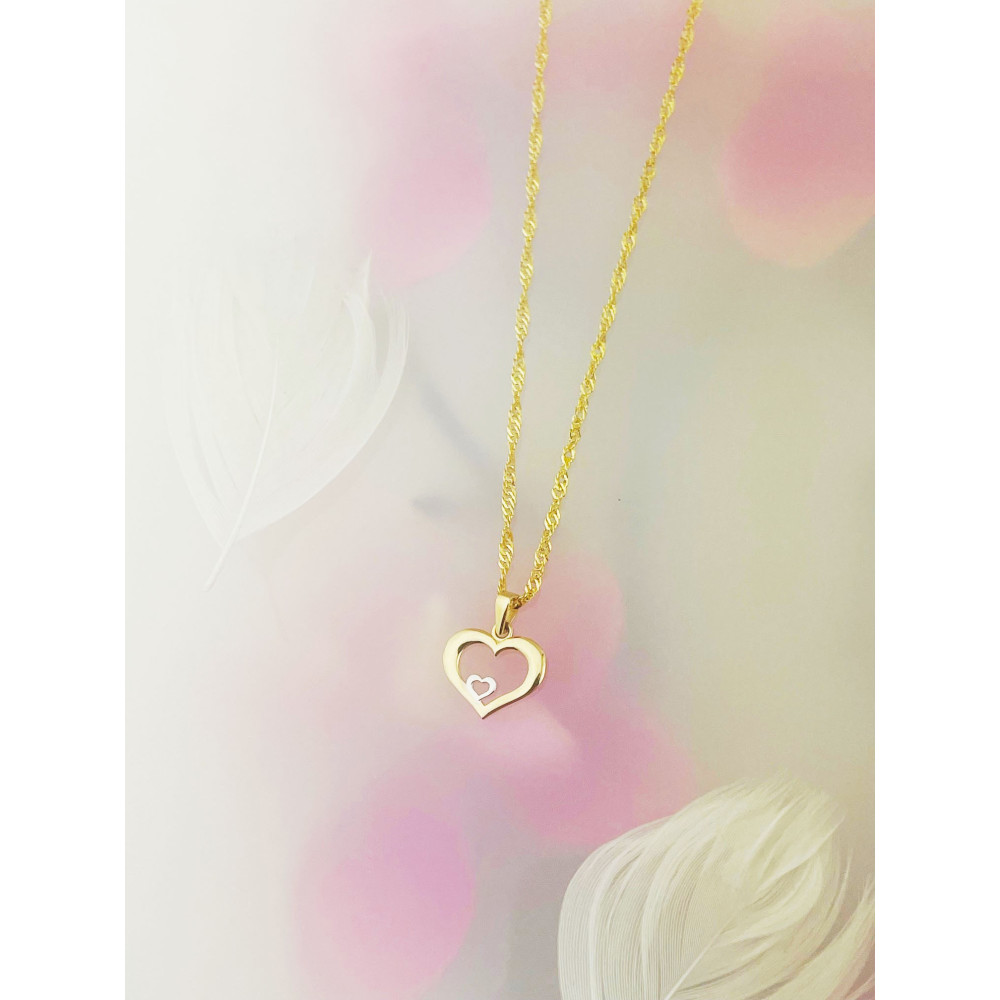 copy of Złoty wisiorek zawieszka rozeta ażurowa