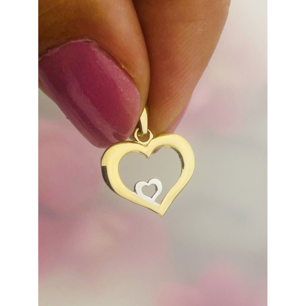 Anhänger Kettenanhänger Gelbgold Goldanhänger Herz Gold 585er 14KT