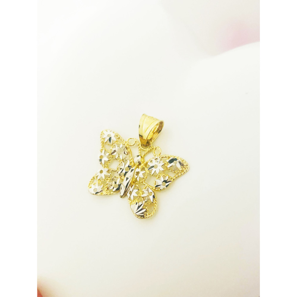 Schmetterling Anhänger Kettenanhänger Gelbgold Goldanhänger Schmetterling 585er 14KT
