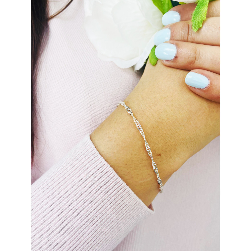 Armband 925 Silber Singapure Magic