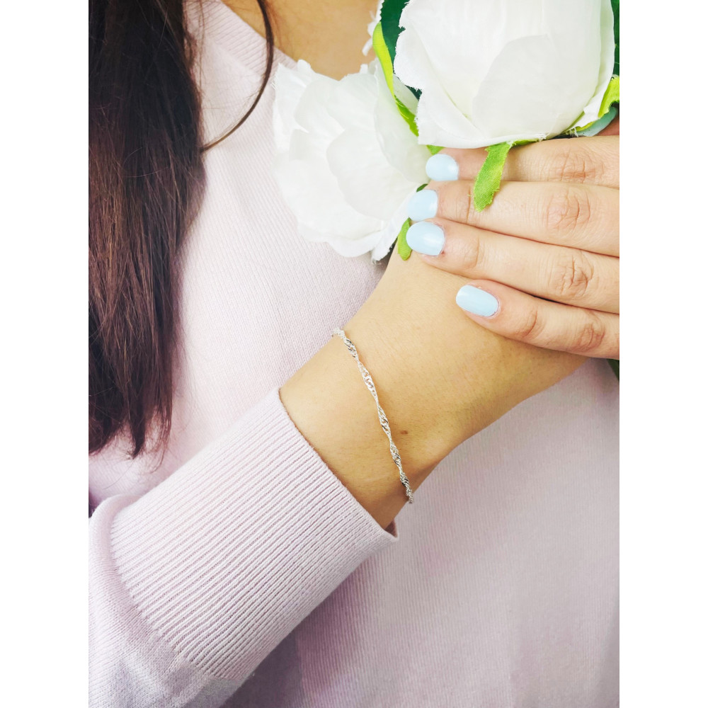 Armband 925 Silber Singapure Magic