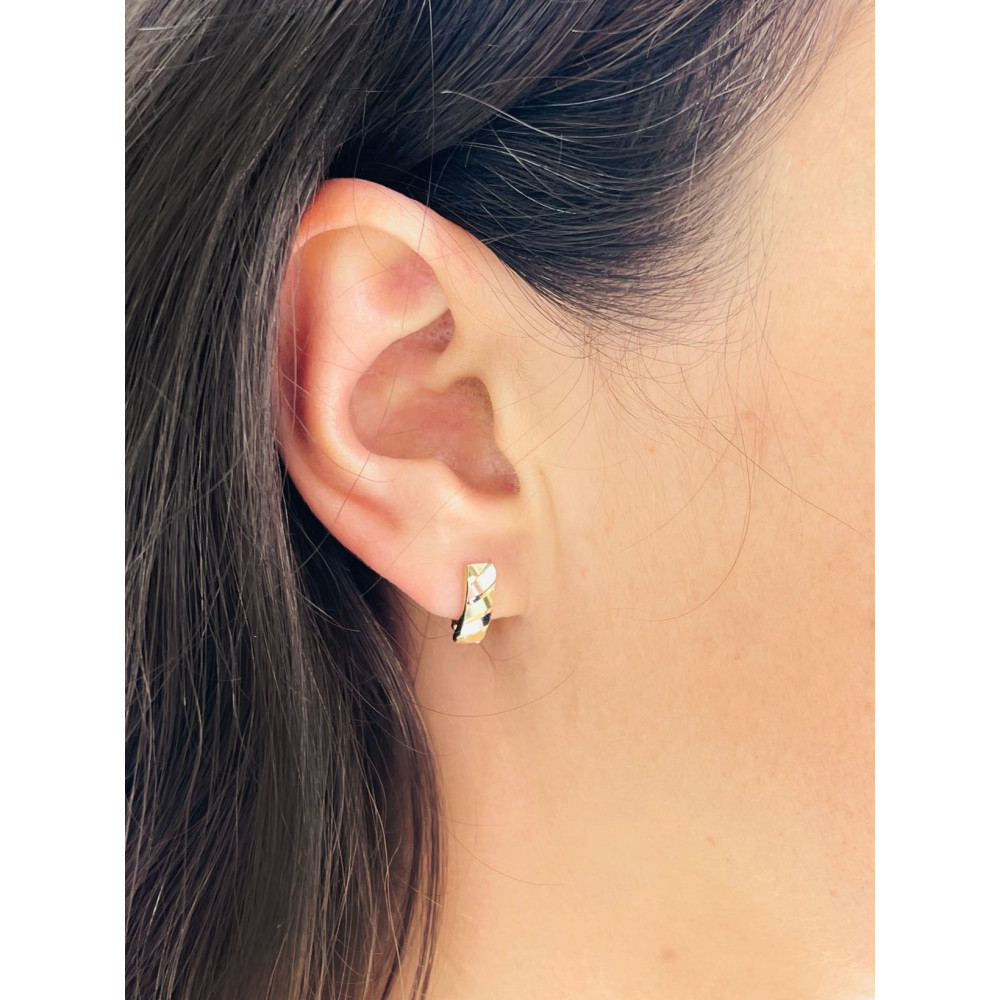 copy of Złote kolczyki wiszące patyczki