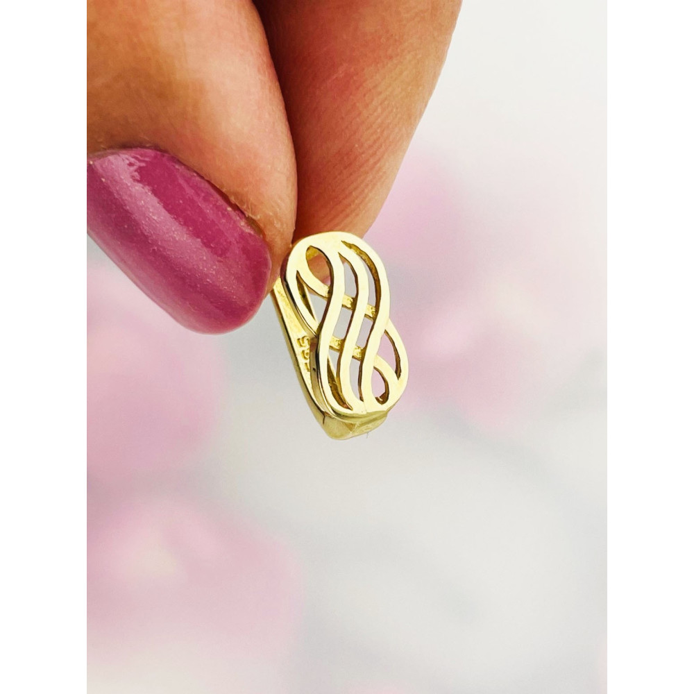 copy of Złote kolczyki wiszące patyczki