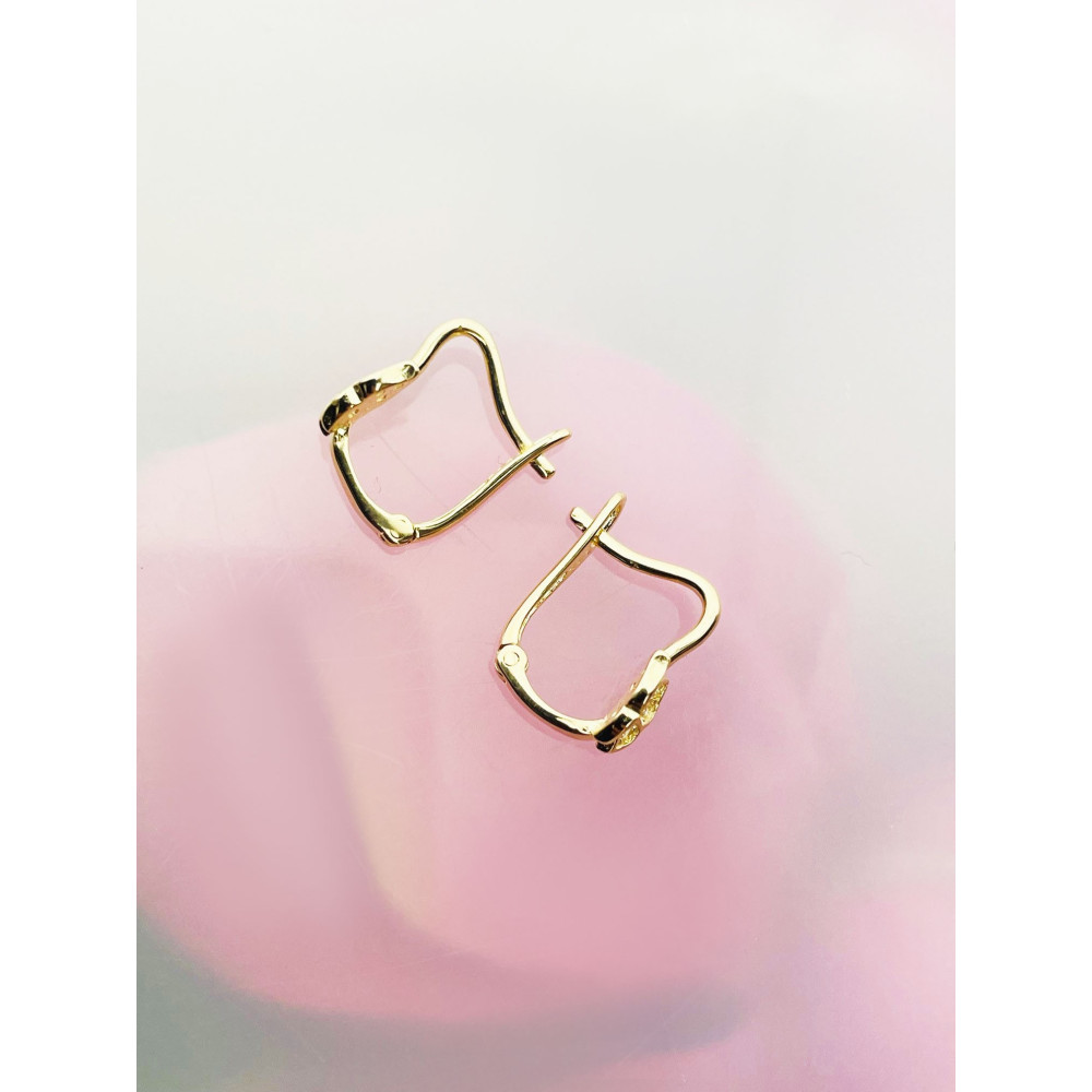 Schmetterling Gold Ohrringe Ohrhänger mit Zirkonia Ohrstecker Ohrschmuck Paar Gelbgold 585er 14KT