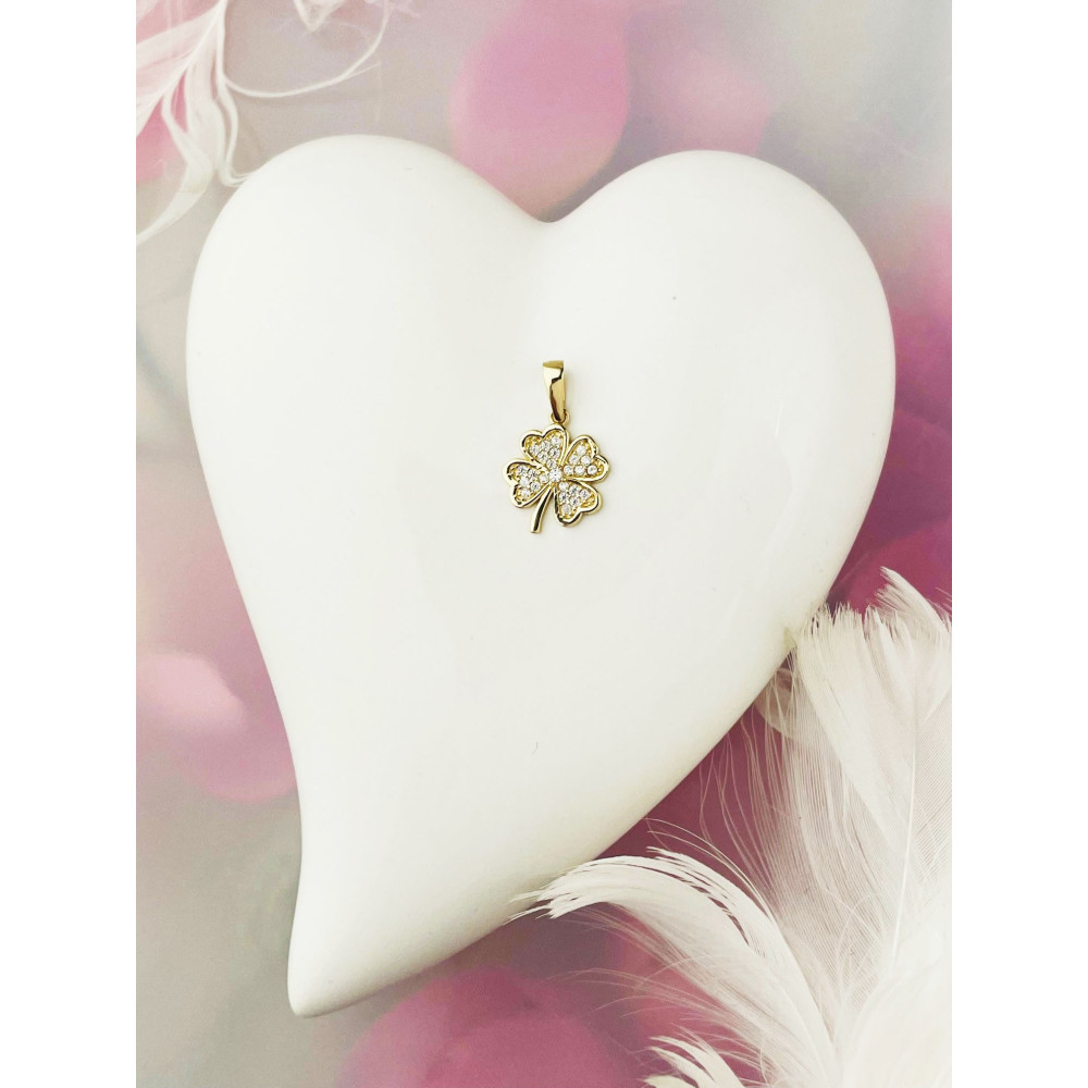 copy of Złoty wisiorek zawieszka rozeta ażurowa