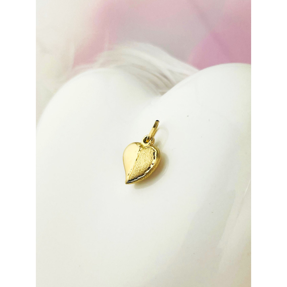 Anhänger Herz Kettenanhänger Gelbgold Goldanhänger 585er 14KT