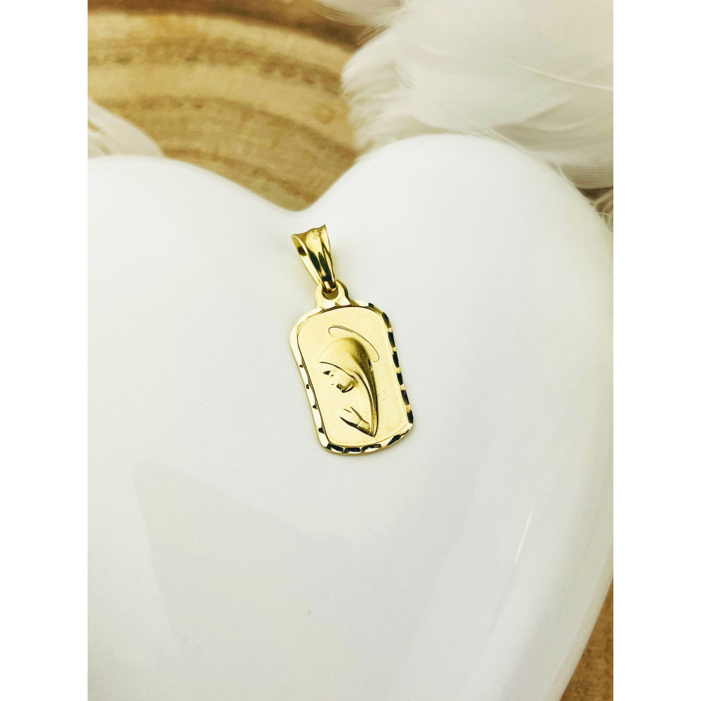 Anhänger Madonna Maria Goldanhänger Erstkommunion 585er 14KT