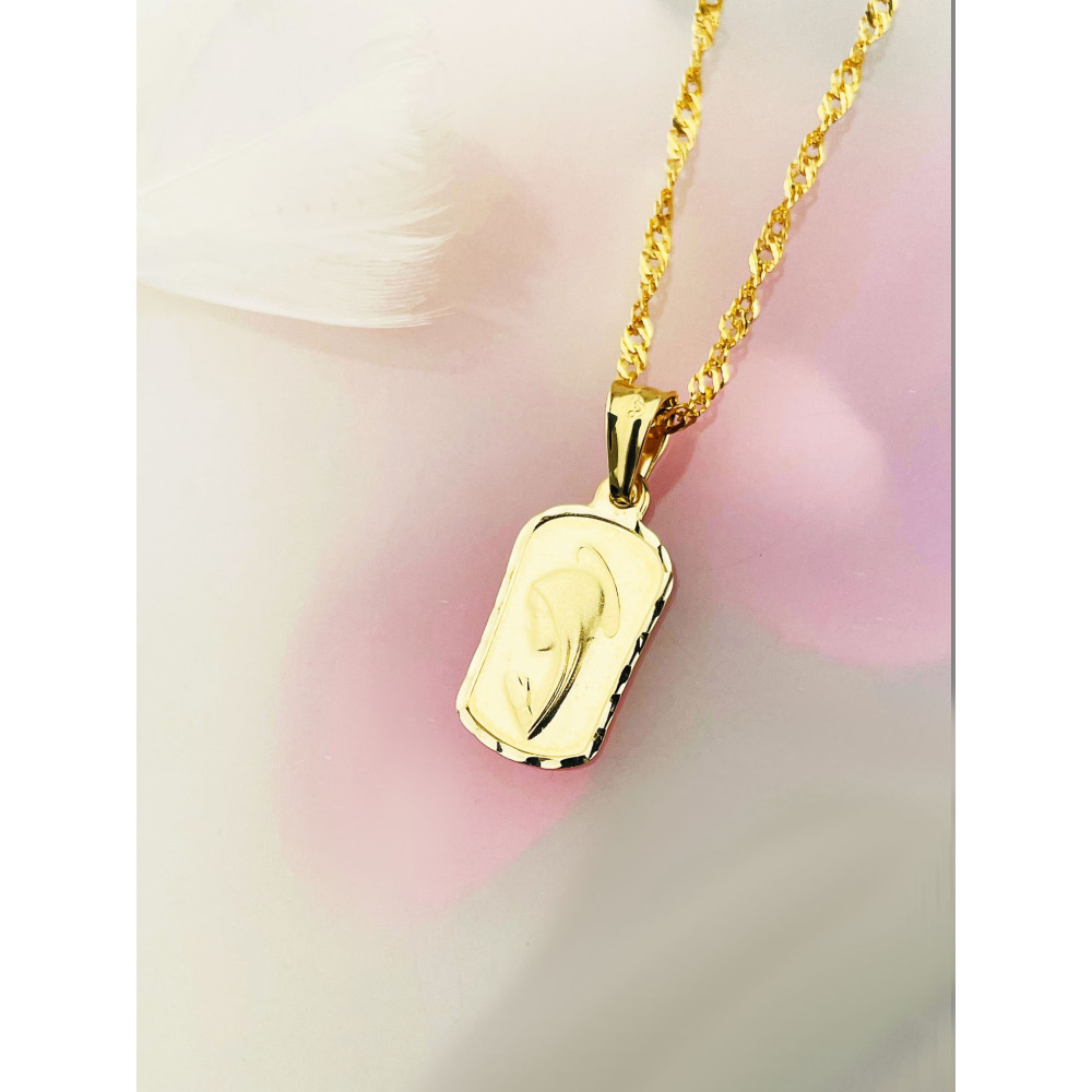 Anhänger Madonna Maria Goldanhänger Erstkommunion 585er 14KT