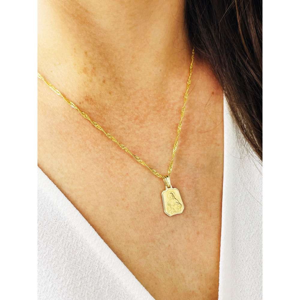 Anhänger Madonna Maria Jesus Goldanhänger Erstkommunion 585er 14KT