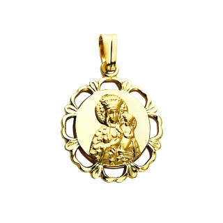 Anhänger Madonna Maria mit Jesus Goldanhänger Erstkommunion 585er 14KT