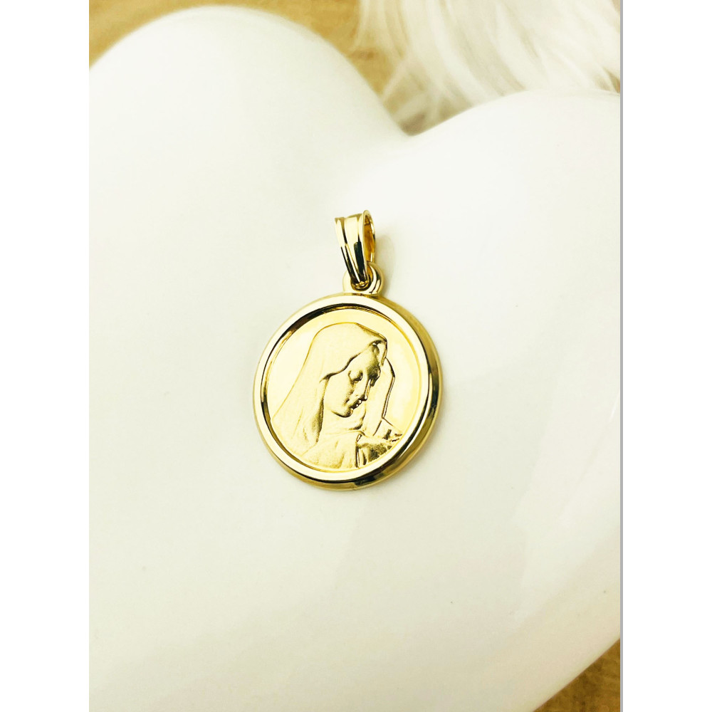 Anhänger Madonna Maria Goldanhänger Erstkommunion 585er 14KT