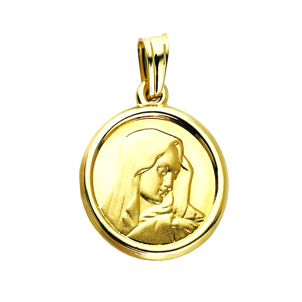 Anhänger Madonna Maria Goldanhänger Erstkommunion 585er 14KT