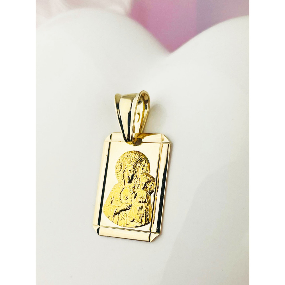 Anhänger Madonna Maria mit Jesus Goldanhänger Erstkommunion 585er 14KT