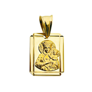 Anhänger Madonna Maria mit Jesus Goldanhänger Erstkommunion 585er 14KT