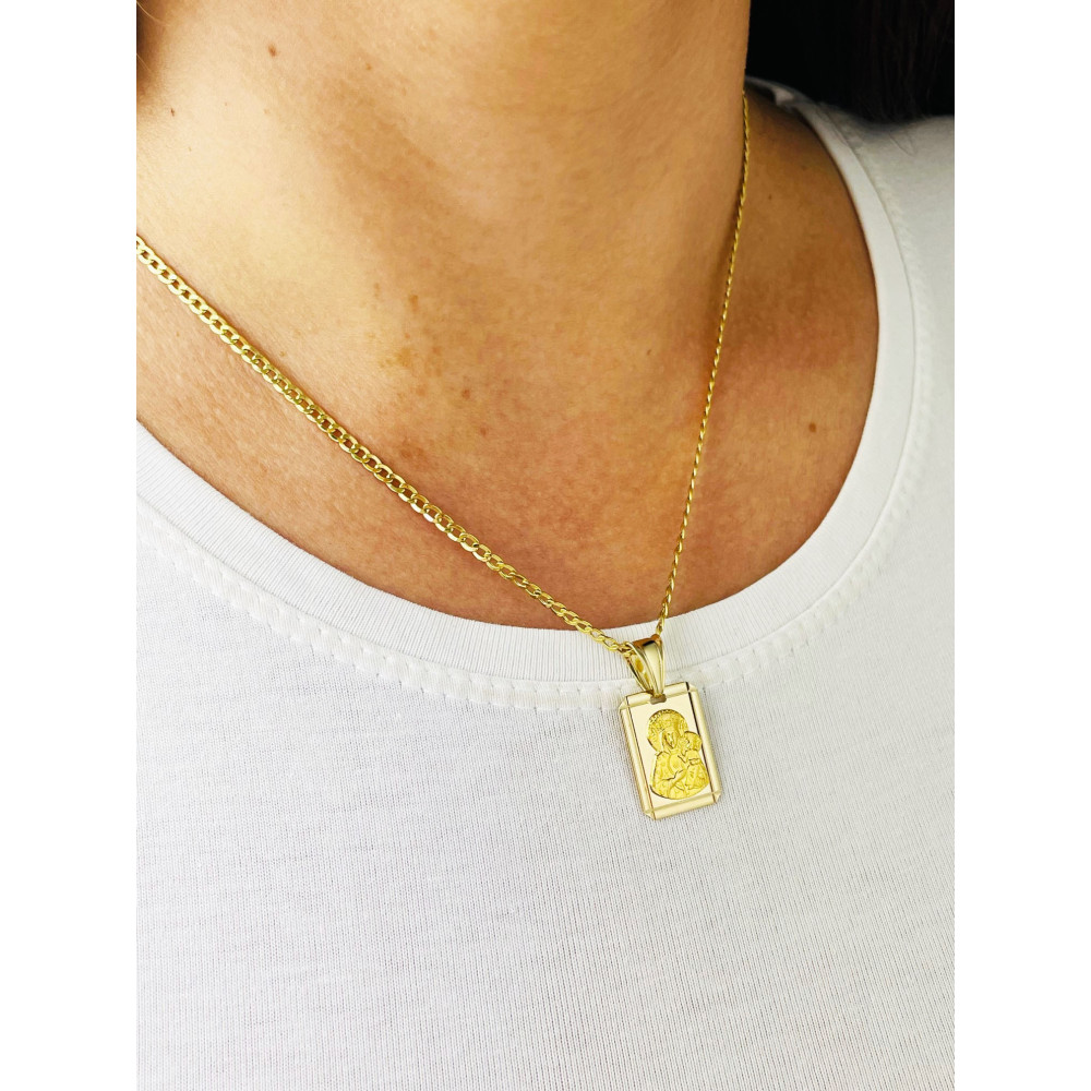 Anhänger Madonna Maria mit Jesus Goldanhänger Erstkommunion 585er 14KT