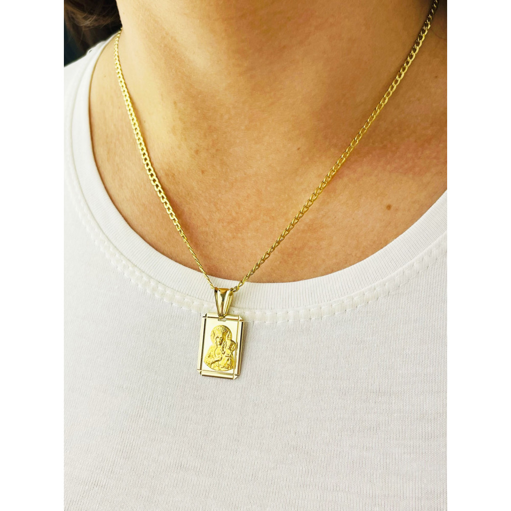 Anhänger Madonna Maria mit Jesus Goldanhänger Erstkommunion 585er 14KT