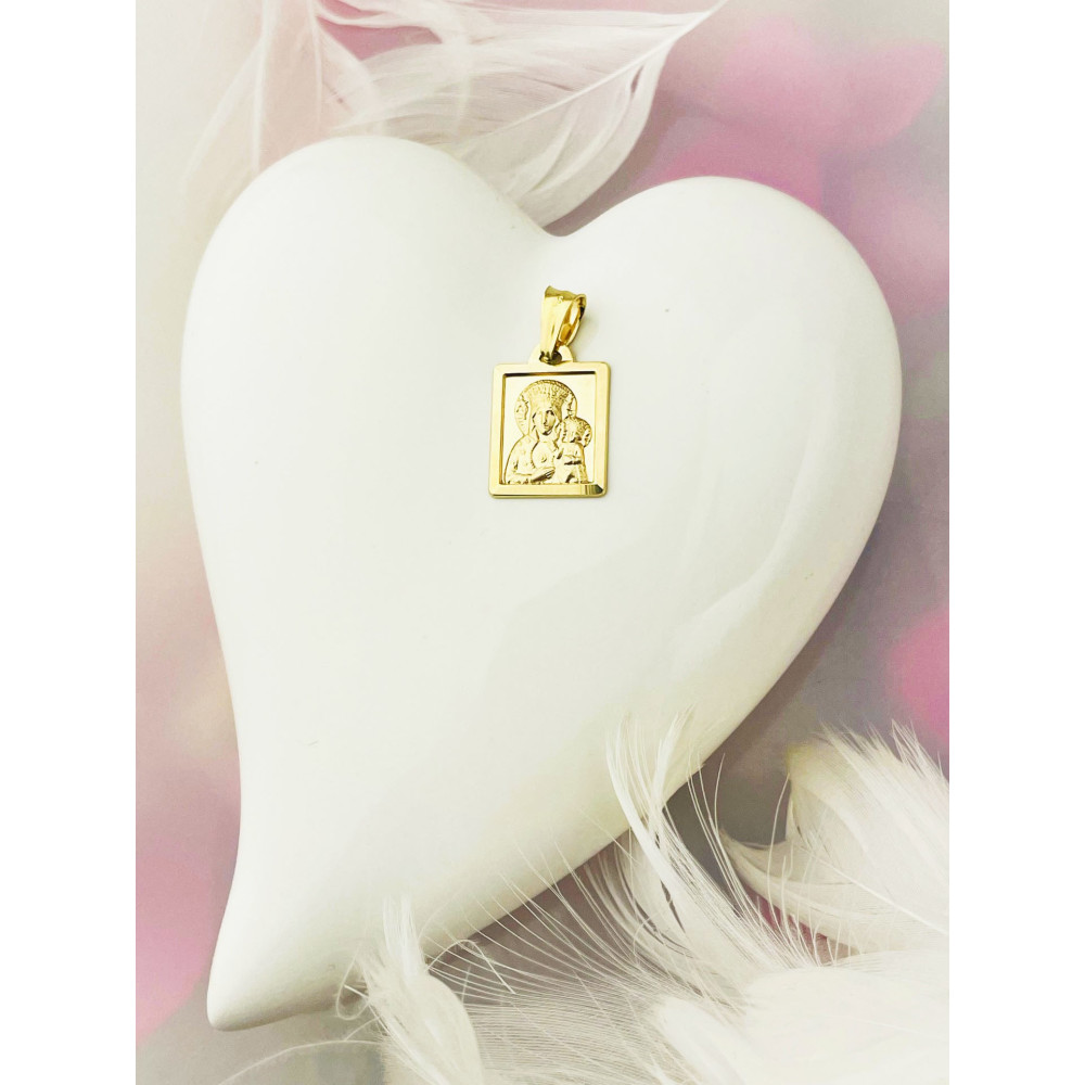 Anhänger Madonna Maria mit Jesus Goldanhänger Erstkommunion 585er 14KT